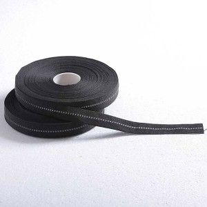 Factory directly Reflective Vest Manufacturers -<br />
 Reflective jacquard webbing with grosgrain tape - Xiangxi